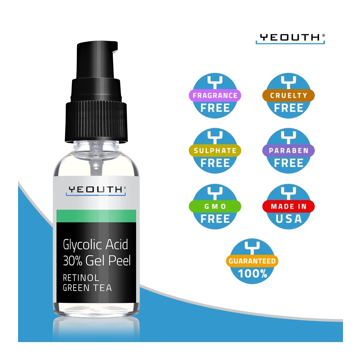 Yeouth 30% Glycolic Acid Gel Peel 1oz