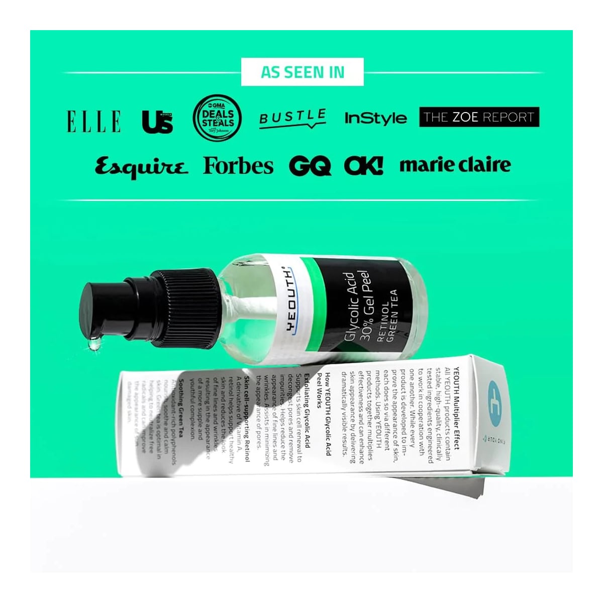 Yeouth 30% Glycolic Acid Gel Peel 2oz