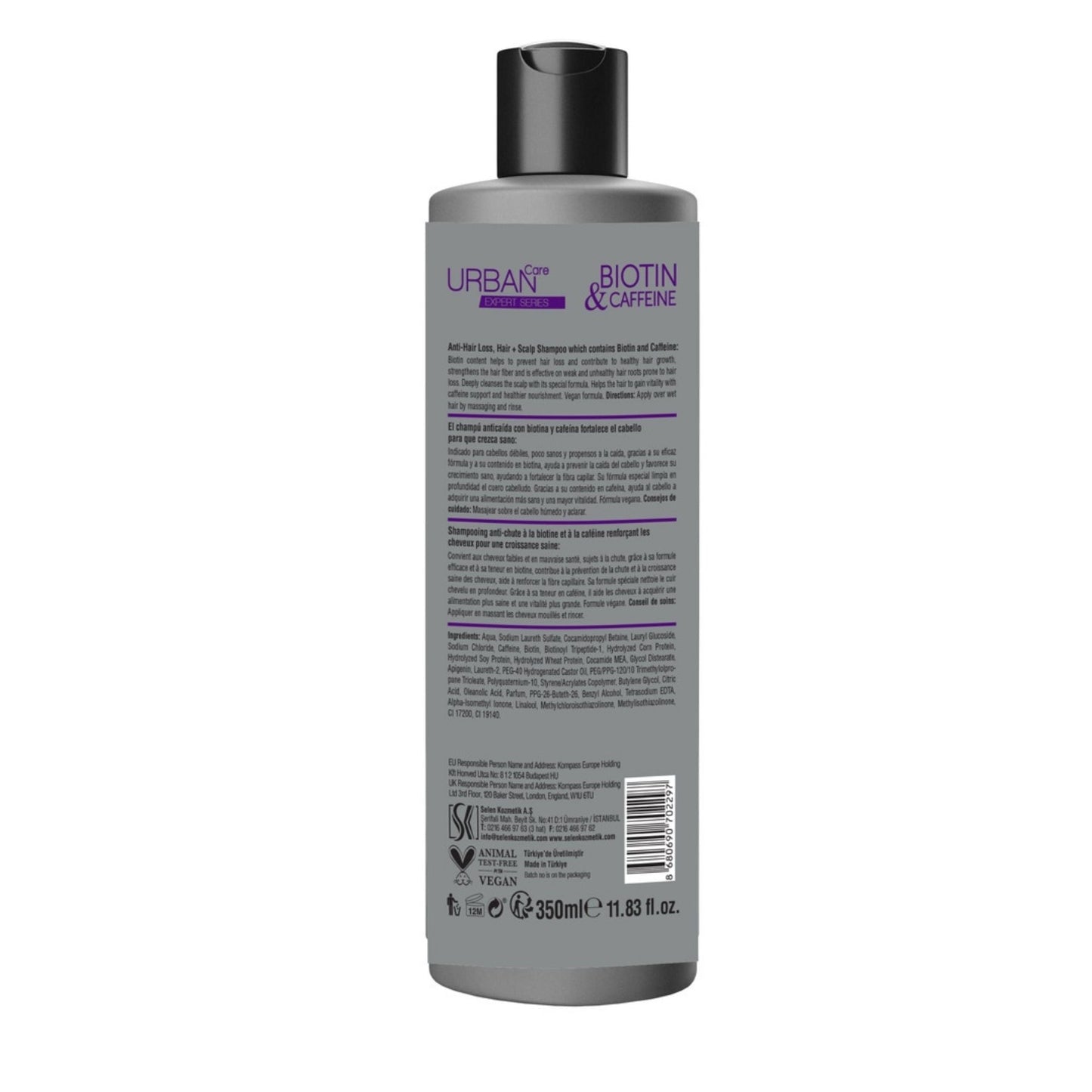 Urban Care Expert Biotin Caffein Hair Scalp Shampoo