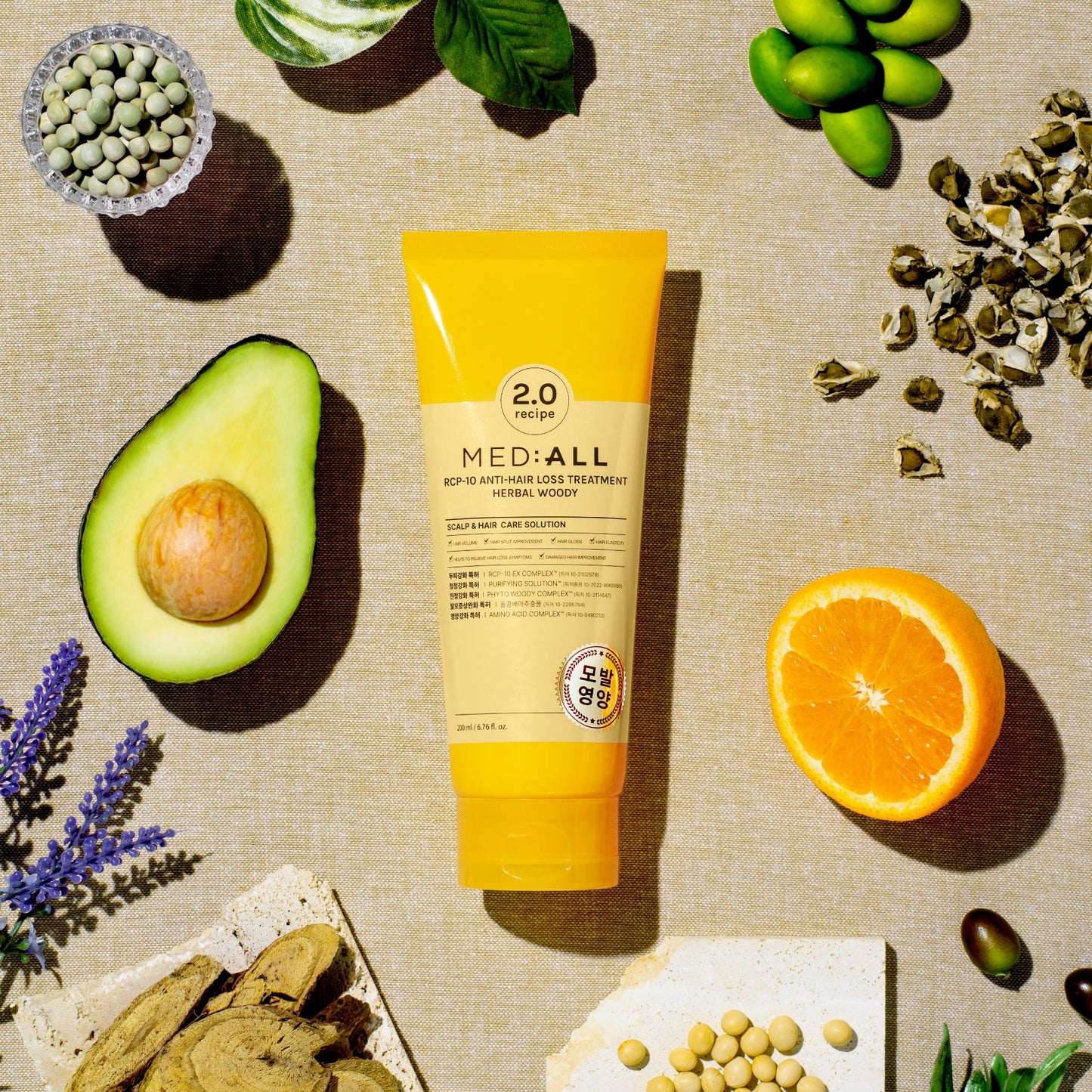 MEDIALL RCP-10 Anti-hairlossS Treatment Herbal Woody 200ml