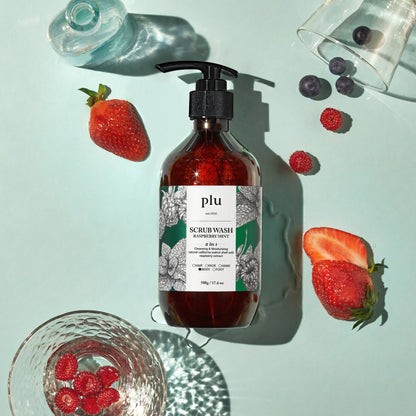 plu Scrub Wash Raspberry Mint 500g
