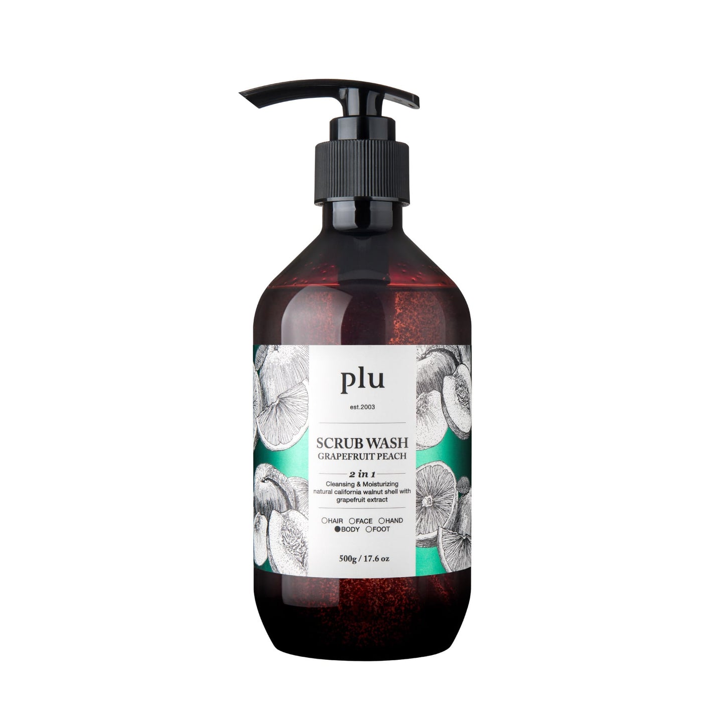 plu Scrub Wash Grapefruit Peach 500g