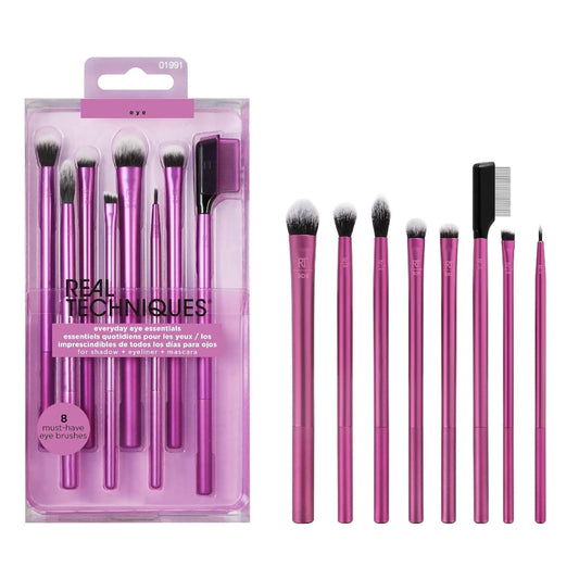 Real Techniques Everyday Eye Essentials Makeup Brush Kit 8pc