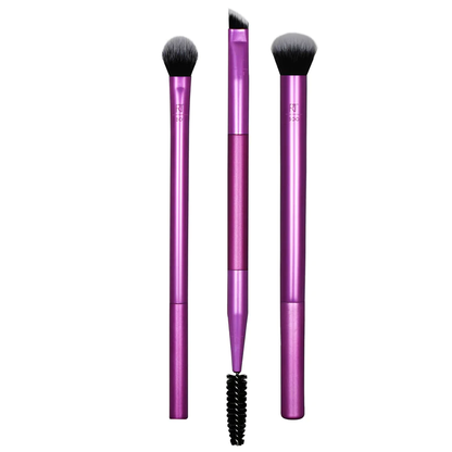 Real Techniques Eye Shade & Blend Makeup Brush Trio, 3 Piece Set
