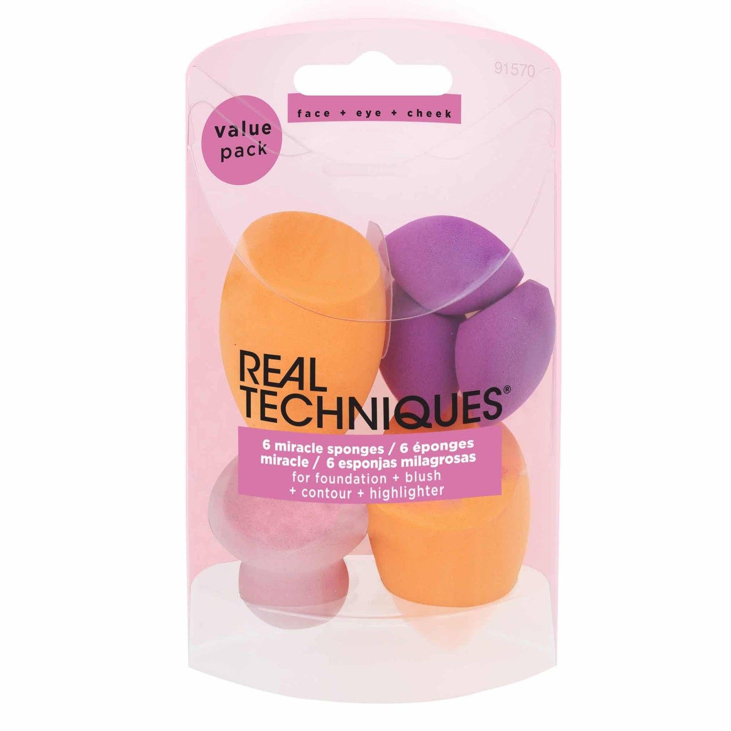 Real Techniques Miracle Complexion Sponges, 6 Piece Set