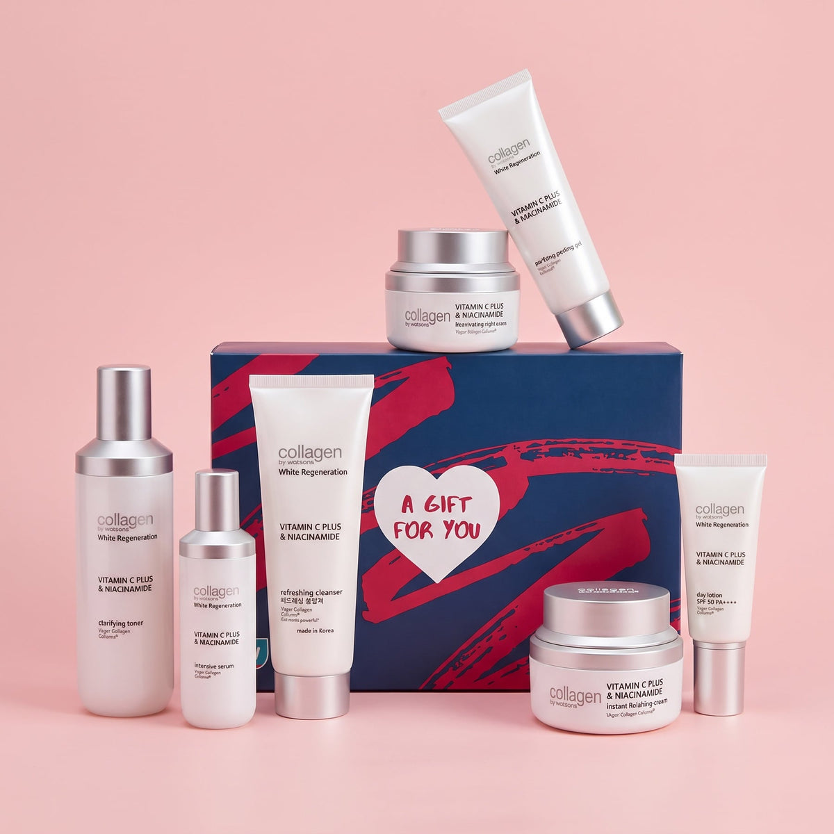 Collagen By Watsons White Regen 7-Piece Skincare Bundle
