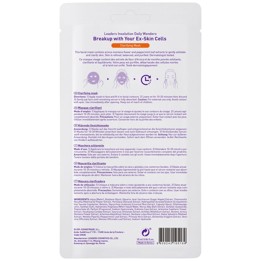 Insolution Link Buy Leaders Insolution Daily Wonders Clarifying Sheet Mask