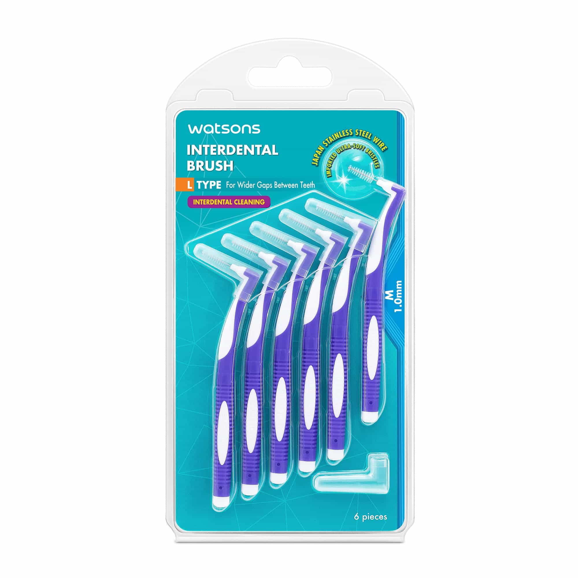 Buy Watsons L Type Interdental Brush 1.0mm 6pcs Watsons