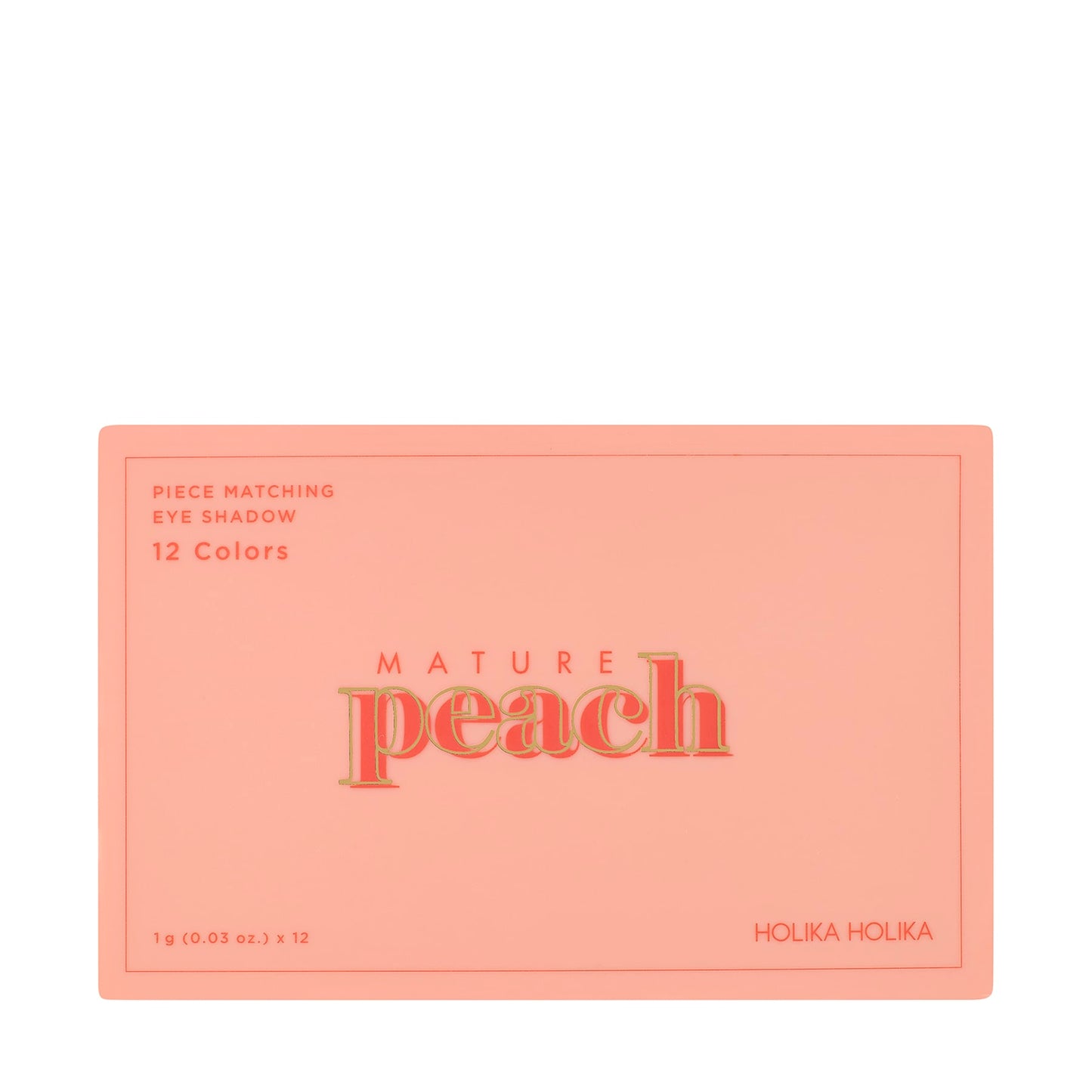 Piece Matching Eyeshadow Palette - 12 shades 01 Mature Peach Ad