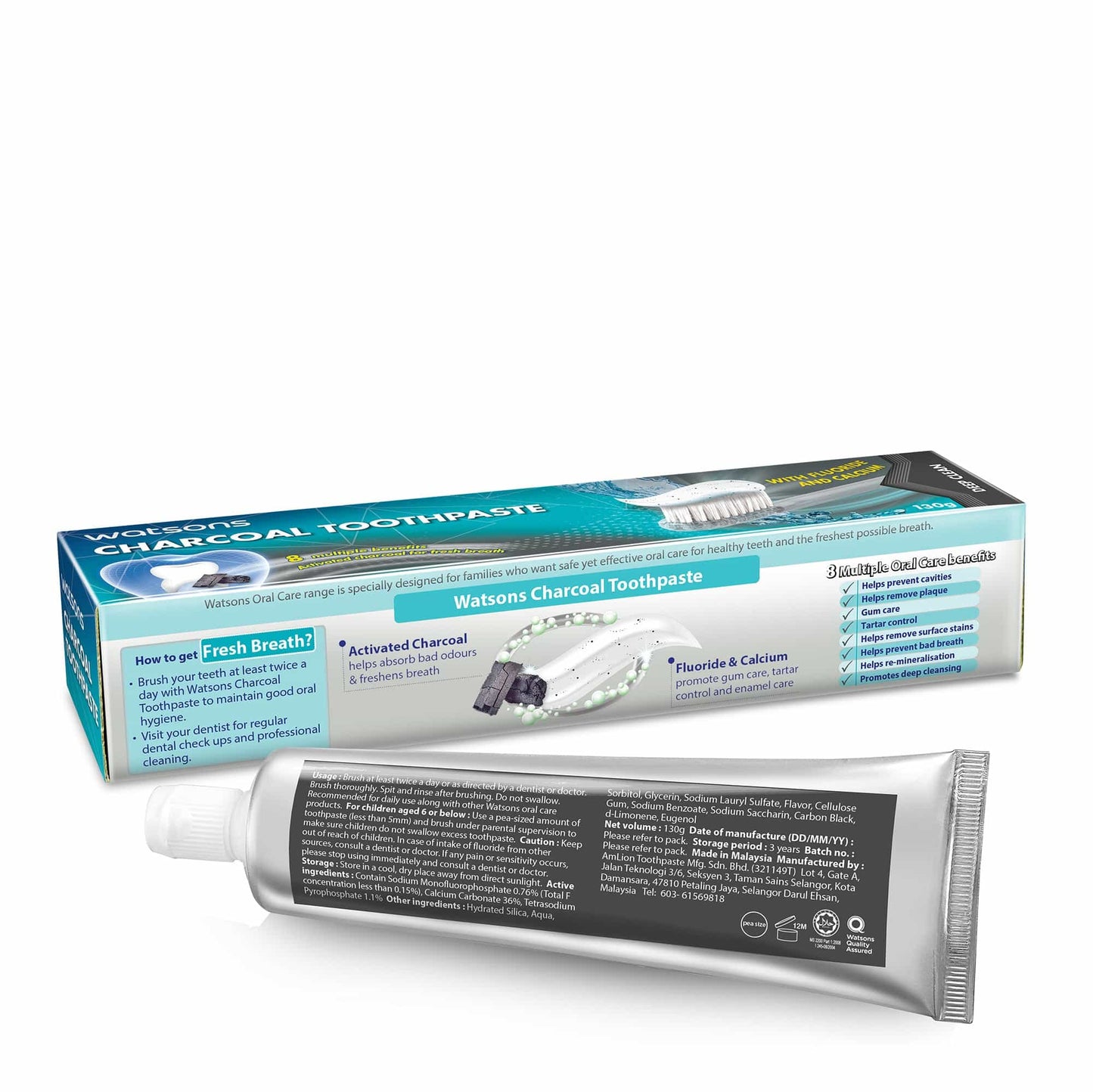 Toothpaste Charcoal 130g
