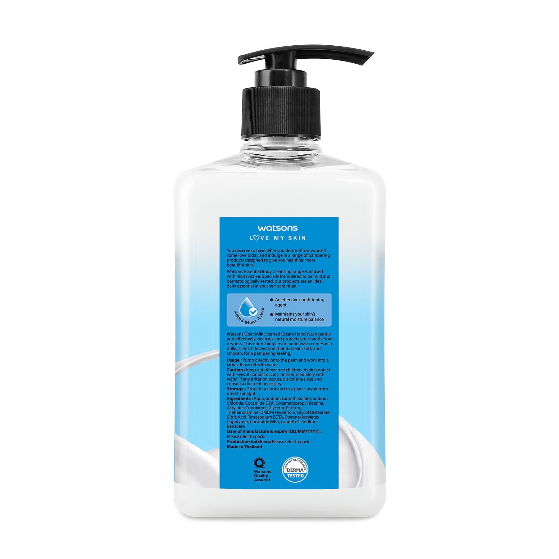 Love My Skin Cream Hand Wash Goat Milk 500ml 500ml
