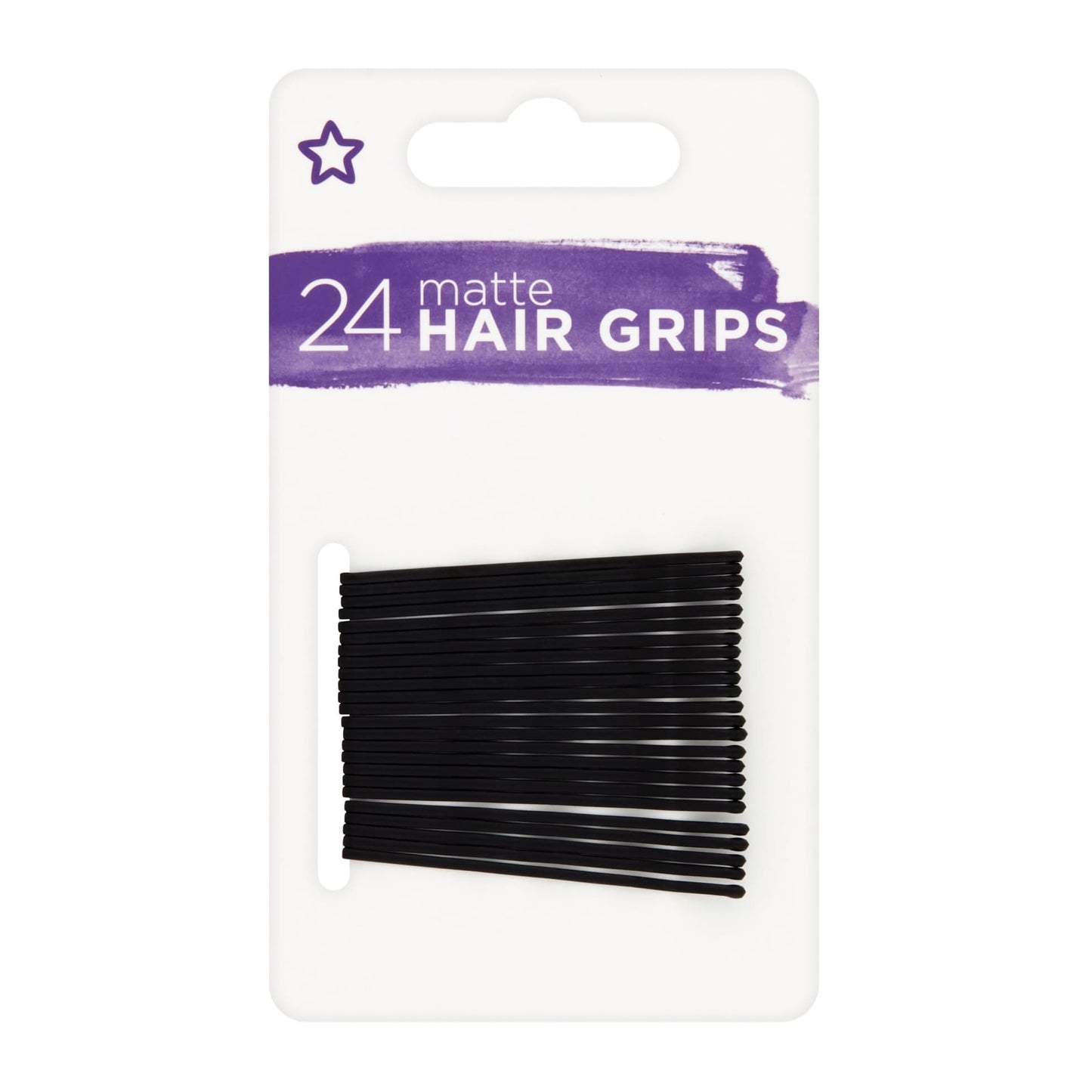 Soft Touch Bobby Hair Pins 24pcs Black