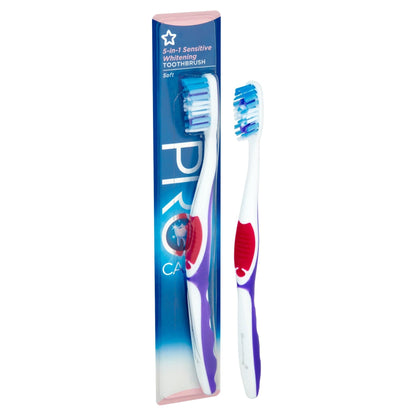 Pro Care 5-in-1 Sensitive Whitening Toothbrush Soft 1pc