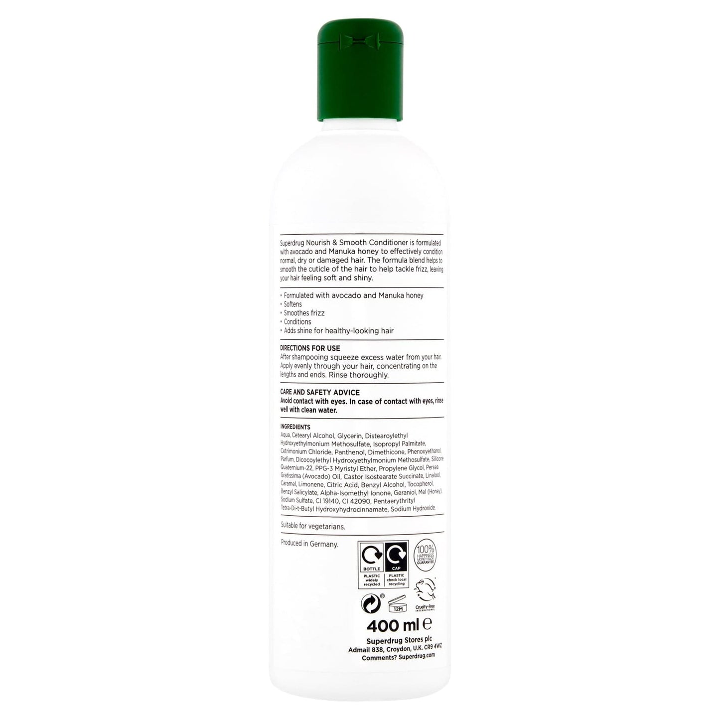Nourish & Smooth Conditioner Avocado & Manuka Honey 400ml 400ml