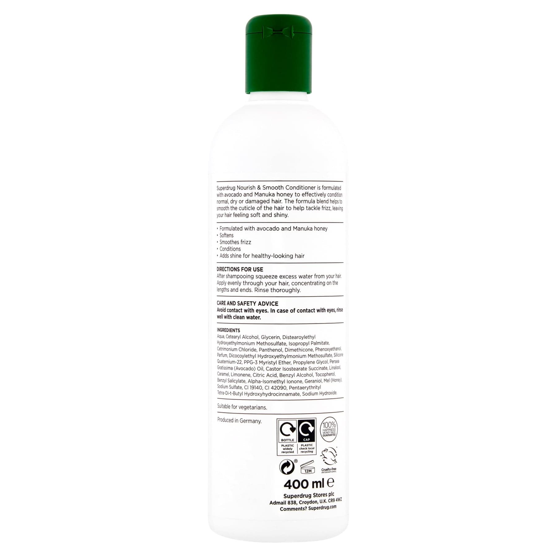 Nourish & Smooth Conditioner Avocado & Manuka Honey 400ml 400ml