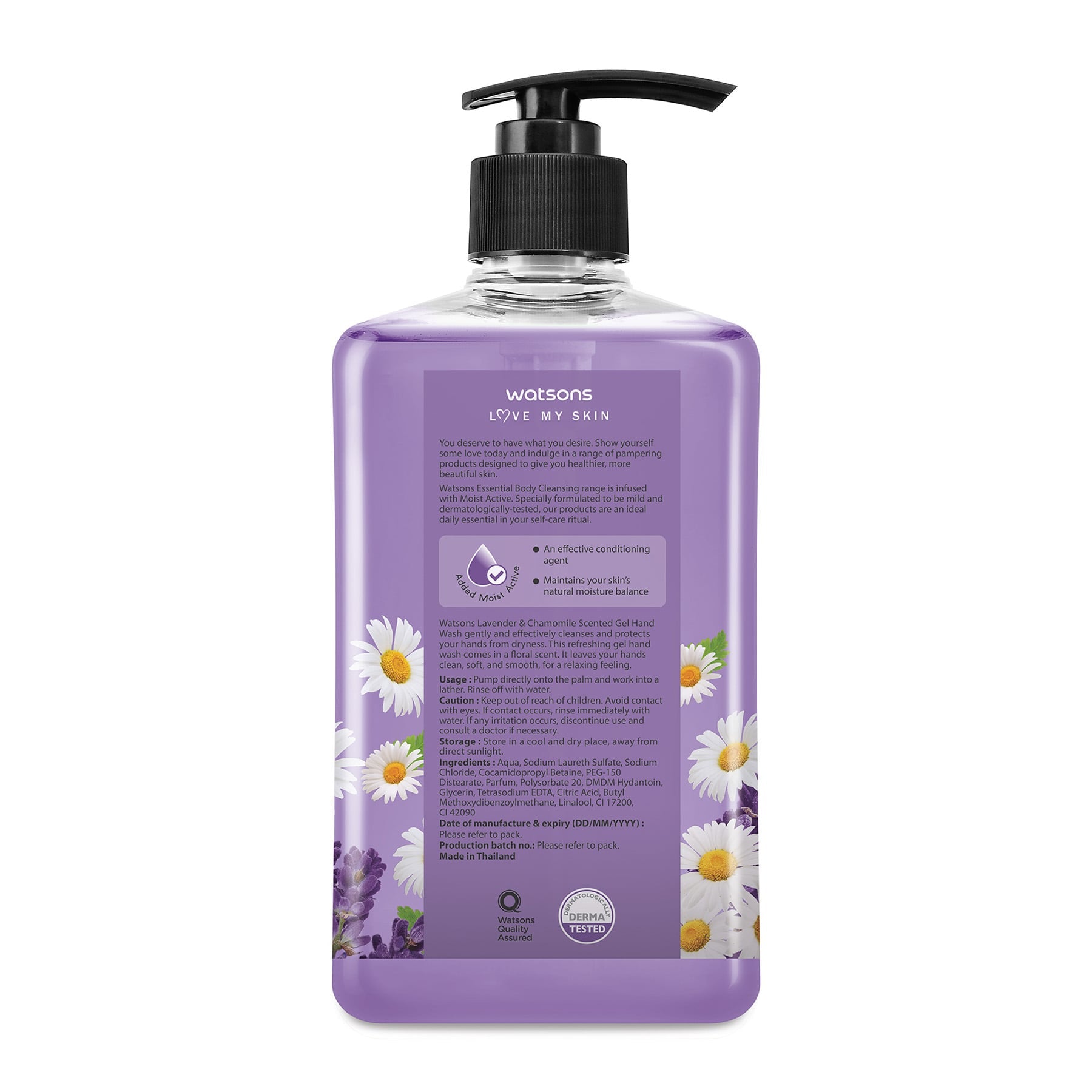 Love My Skin Gel Hand Wash Lavender & Chamomile 500ml 500ml