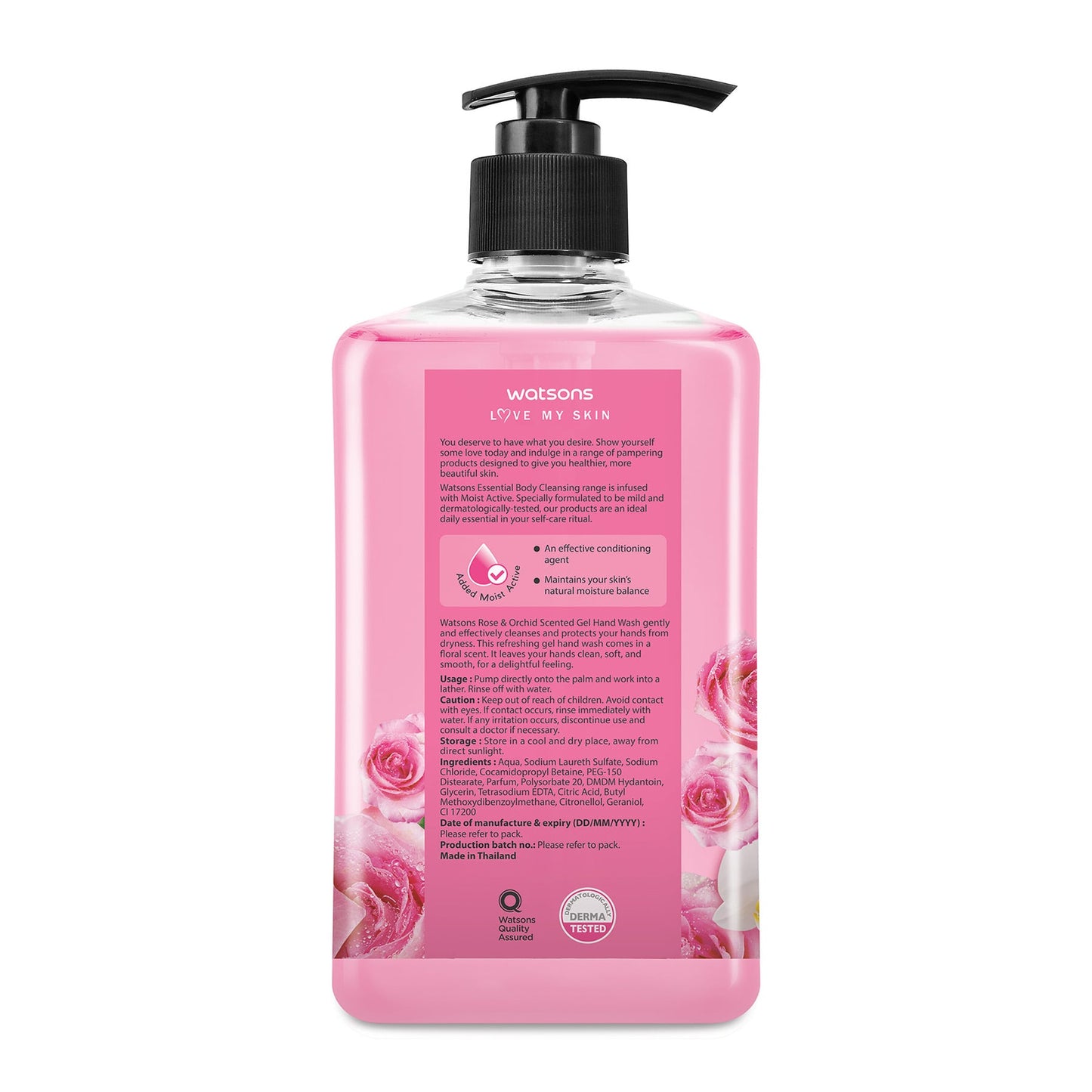 Love My Skin Gel Hand Wash Rose & Orchid 500ml 500ml