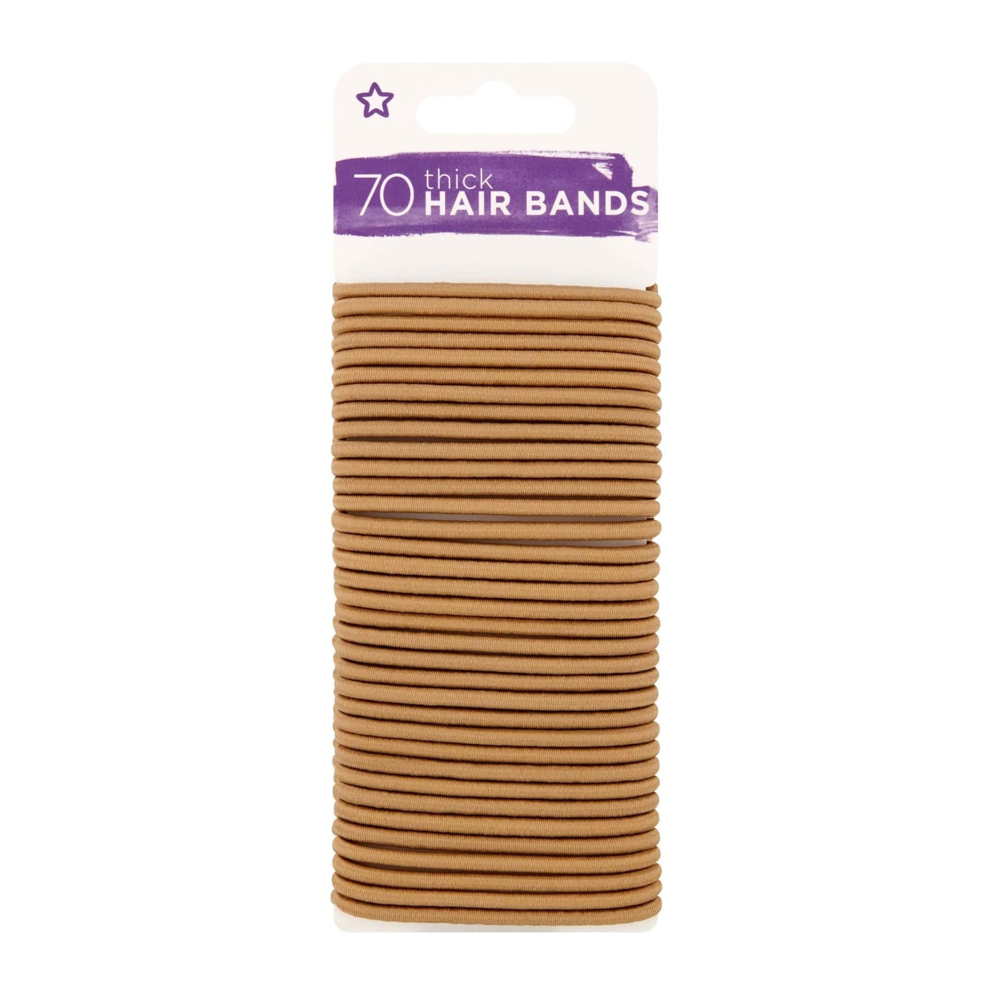 Thick Hair Ties 70pcs Blonde