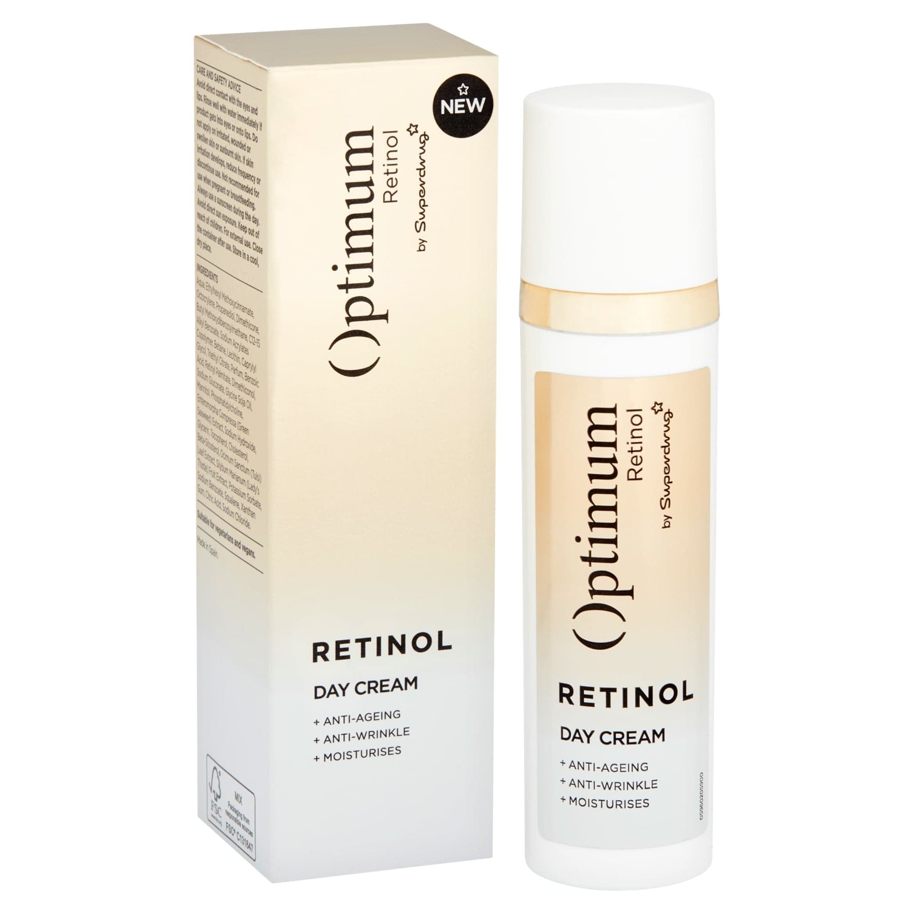 Optimum Anti-Wrinkle Anti-Ageing Day Cream Retinol 75ml 75ml