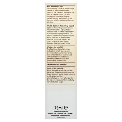 Optimum Anti-Wrinkle Anti-Ageing Day Cream Retinol 75ml 75ml