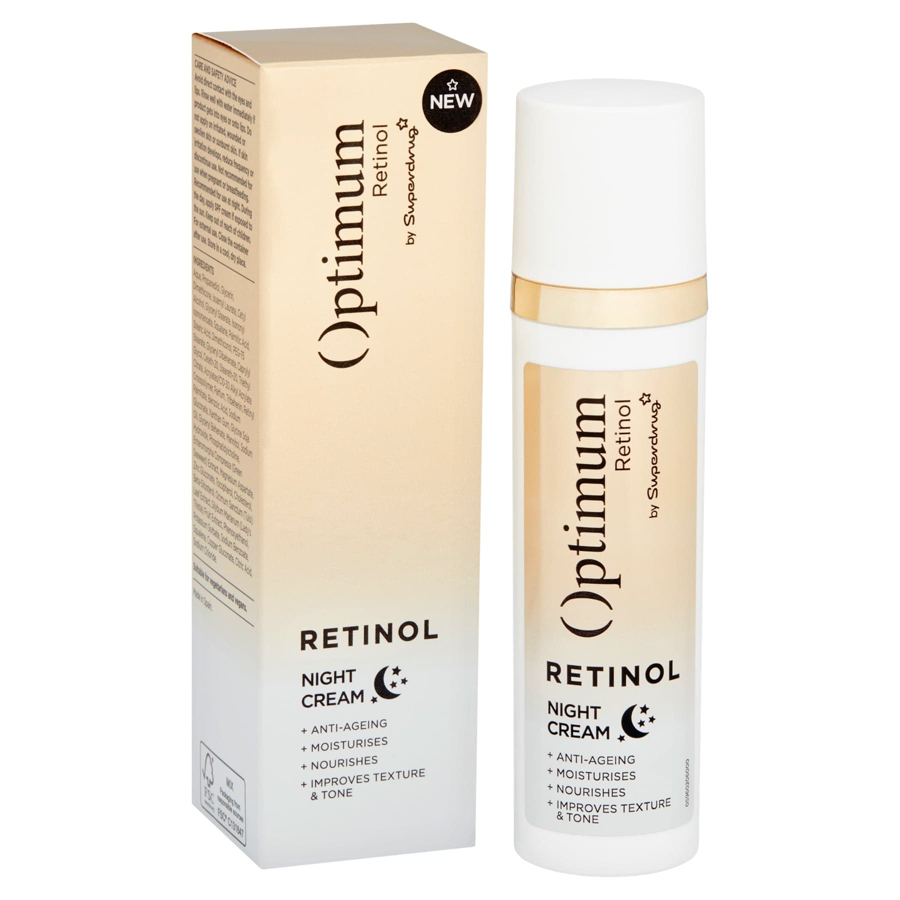 Optimum Nourishing Anti-Ageing Night Cream Retinol 75ml 75ml