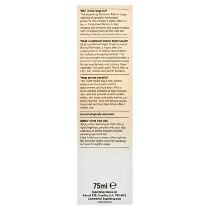 Optimum Nourishing Anti-Ageing Night Cream Retinol 75ml 75ml