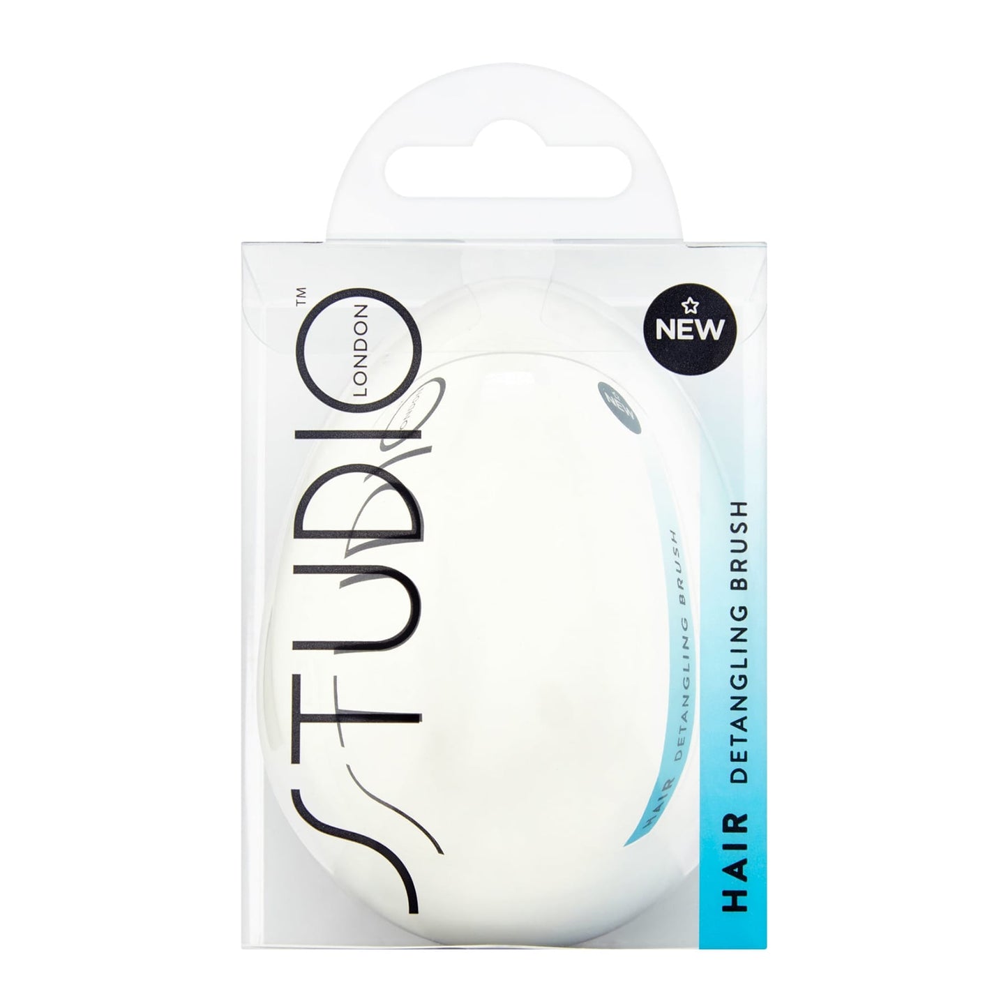 Studio London Detangling Hair Brush 1pc Silver