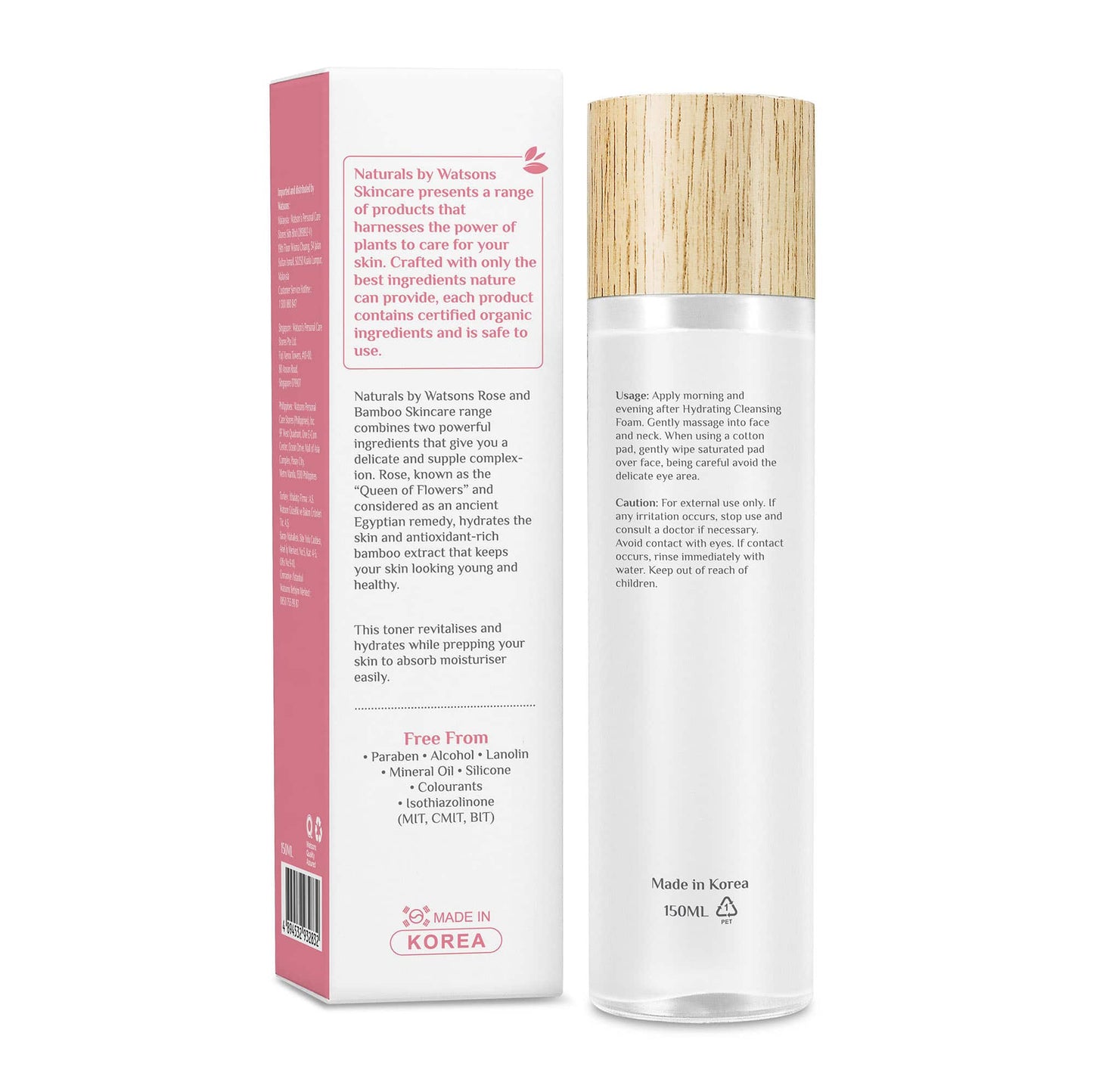 Hydrating Toner Rose & Bamboo 150ml 150ml