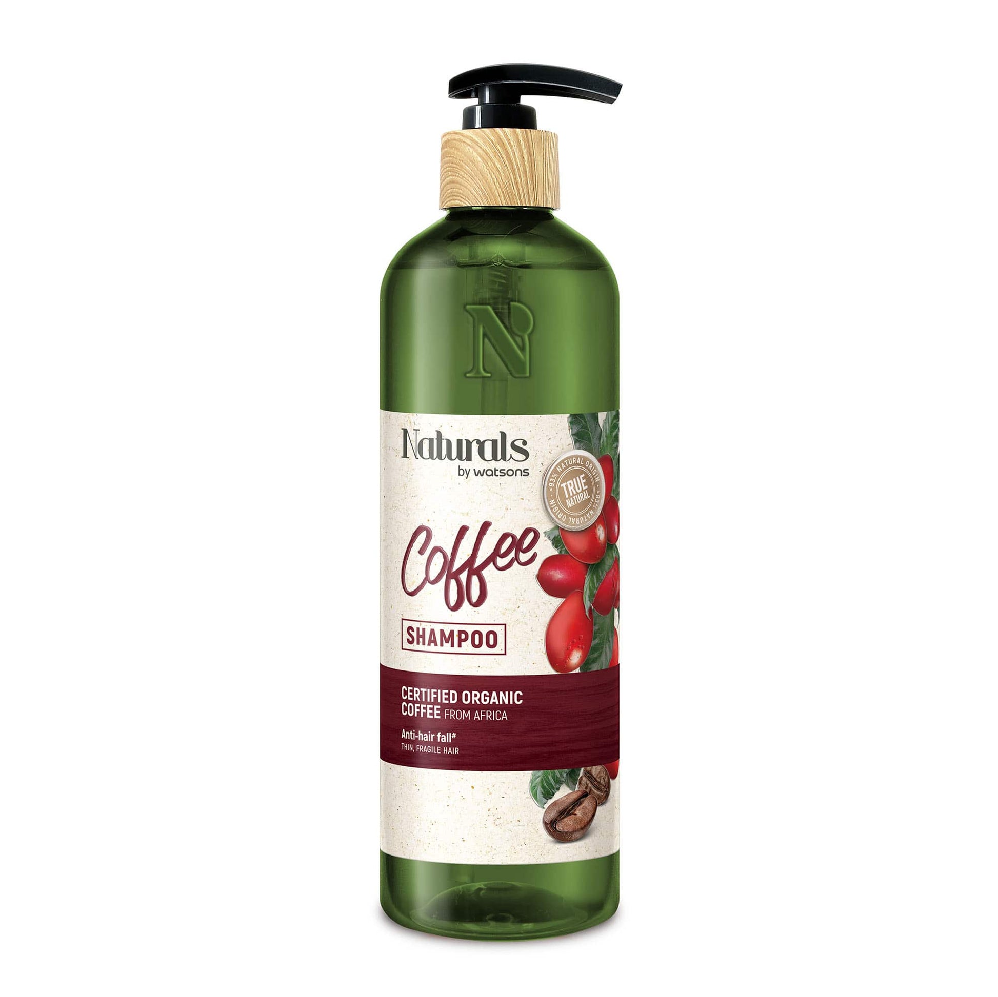Anti-Hairfall Shampoo Coffee Thin, Fragile Hair 490ml 490ml