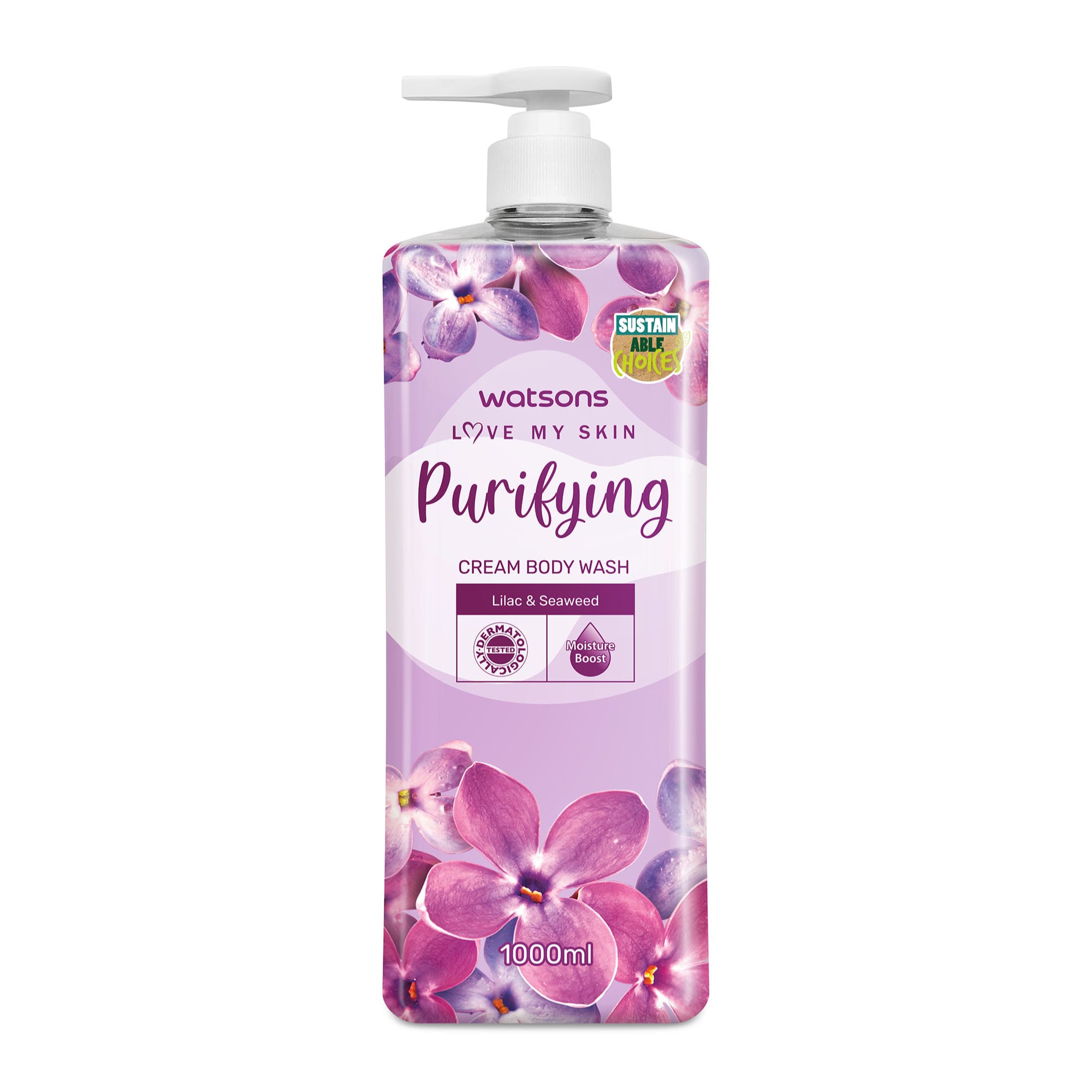 Buy Watsons Purifying Cream Body Wash 1000ml | Watsons UAE