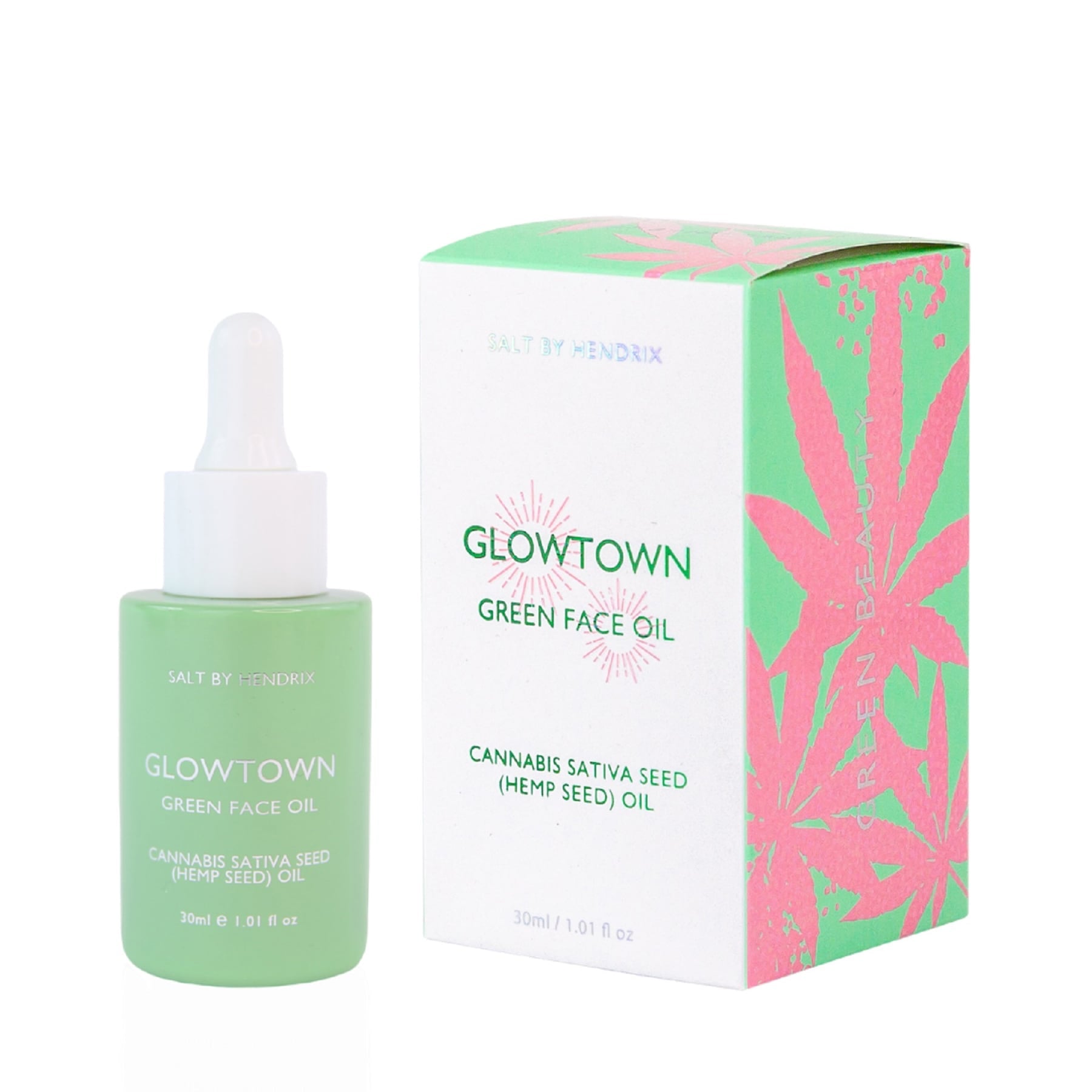 Glow Town Green Face Oil ( Hemp Seed ) 30ml 30ml