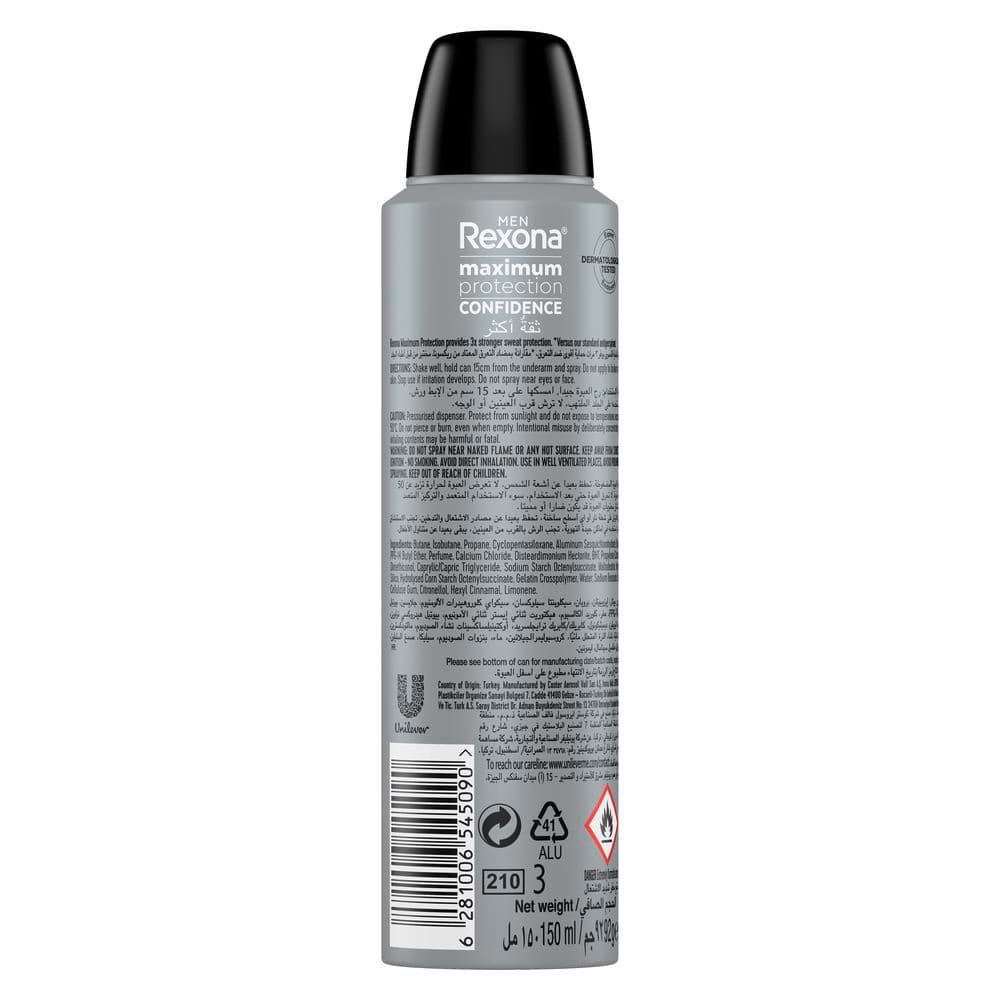 Men Anti-Perspirant Deodorant Spray Confidence 150ml 150ml