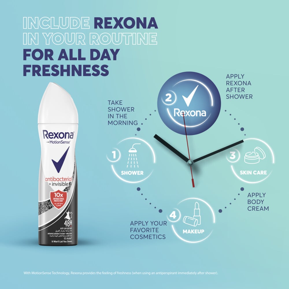 Anti-Perspirant Deodorant Spray Antibacterial + Invisible 150ml 150ml