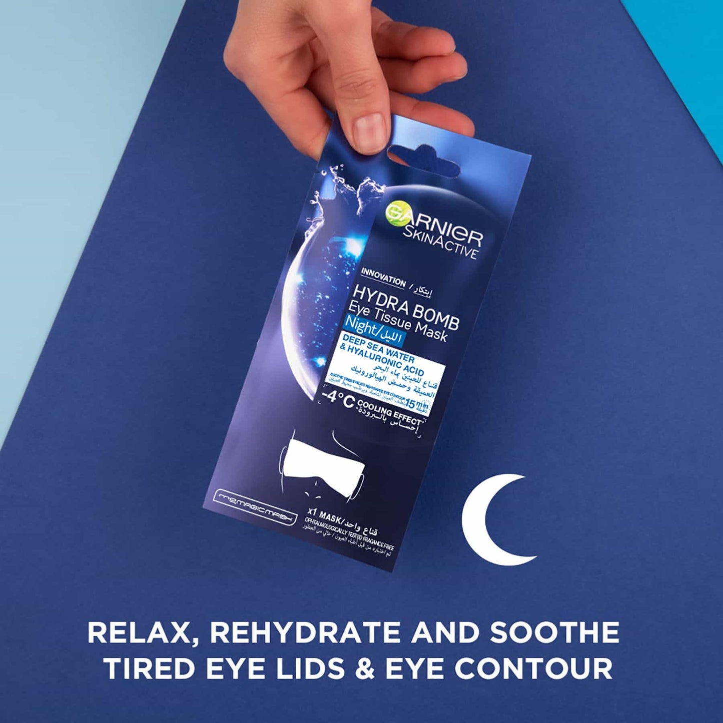 SkinActive Soothe + Rehydrate Night Eye Sheet Mask 2pcs