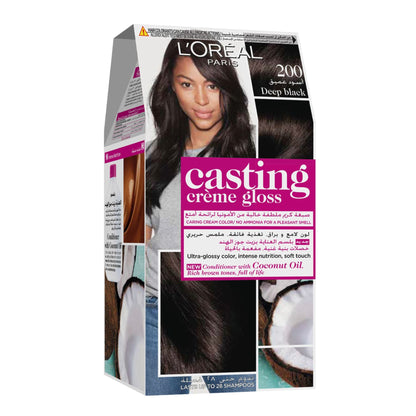 Casting Creme Gloss No Ammonia Permanent Hair Colour 48ml 200 Deep Black