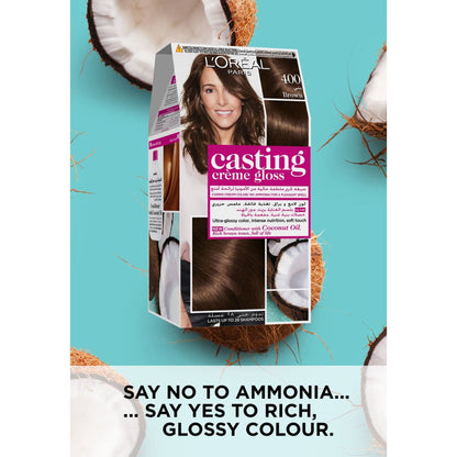 Casting Creme Gloss No Ammonia Permanent Hair Colour 48ml 400 Brown