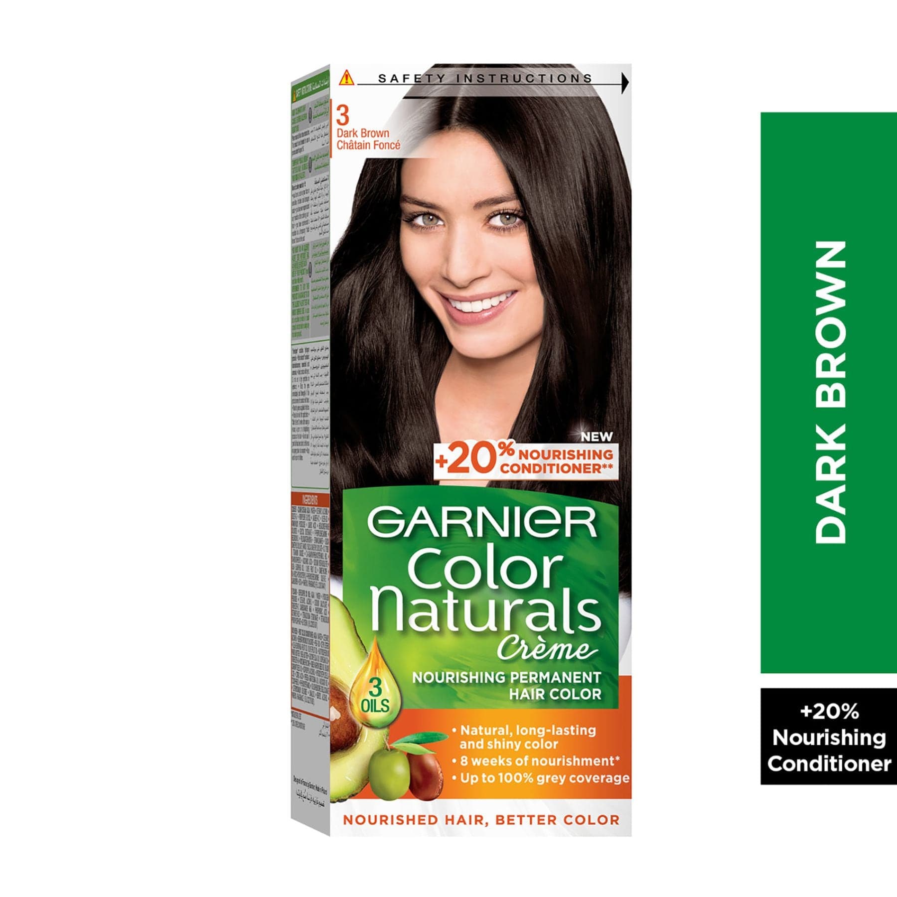 Colour Naturals Permanent Hair Colour 60ml 3.0 Dark Brown