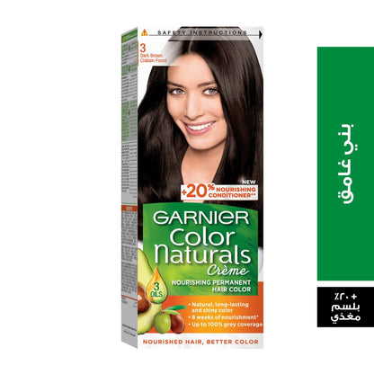 Colour Naturals Permanent Hair Colour 60ml 3.0 Dark Brown