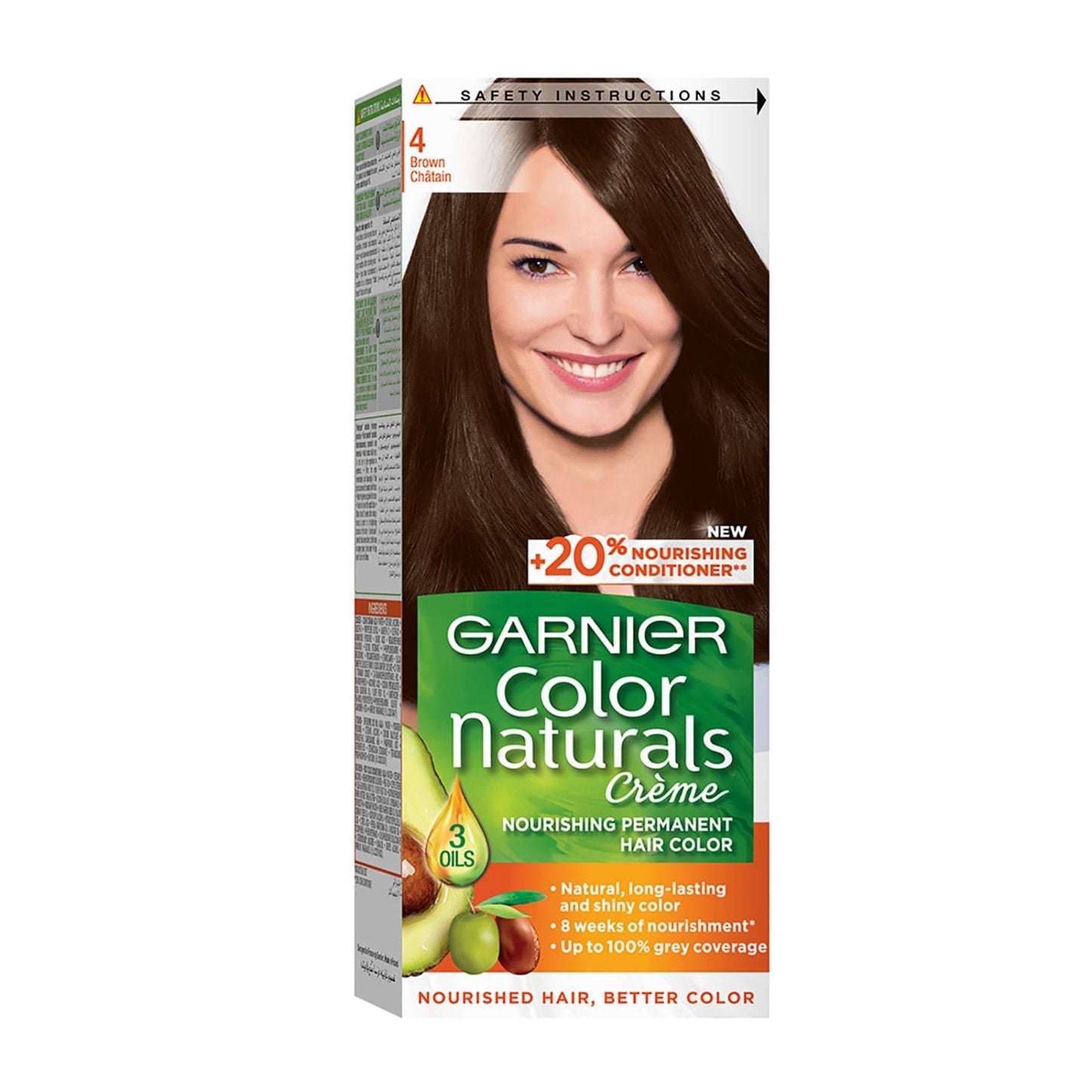Colour Naturals Permanent Hair Colour 60ml 4.0 Brown