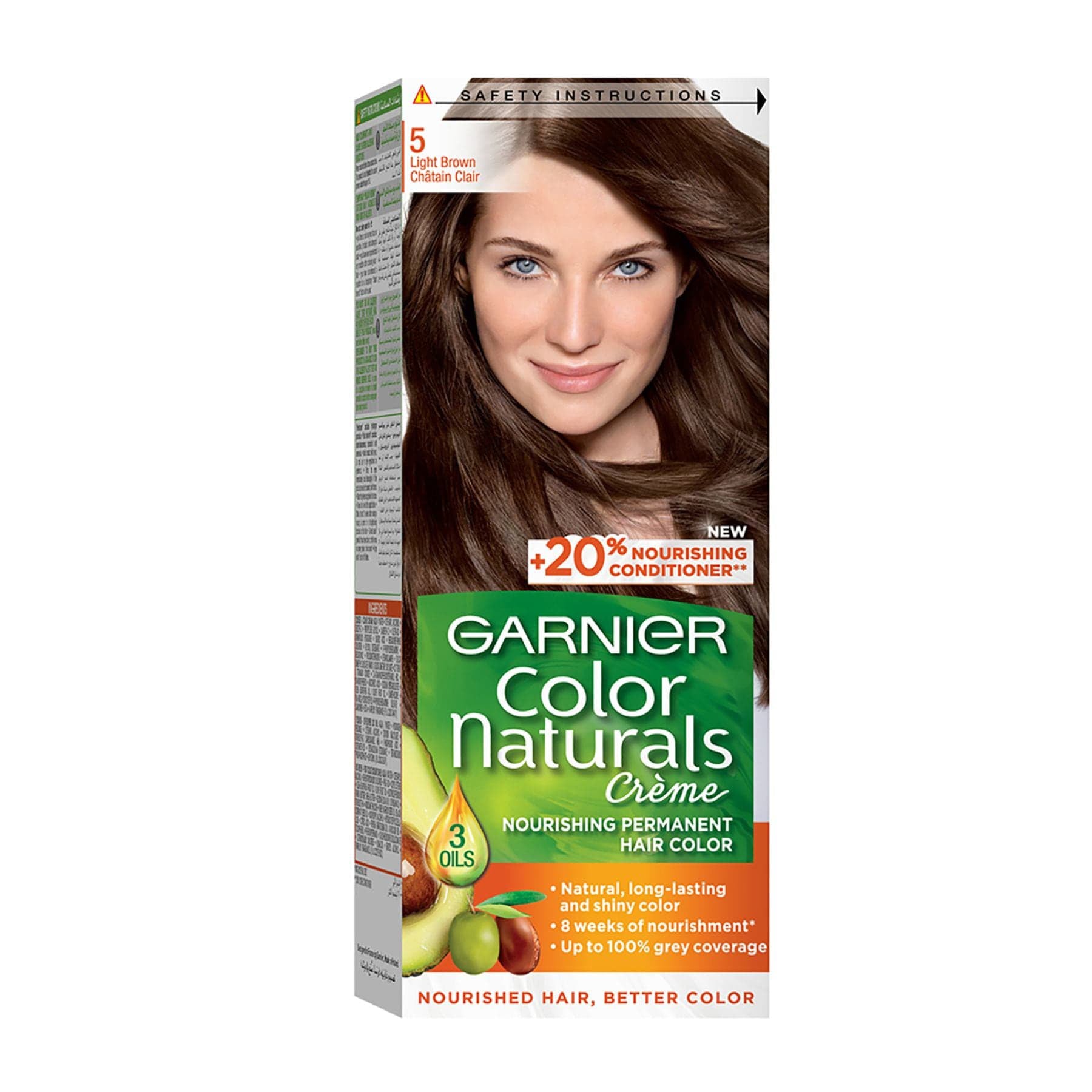 Colour Naturals Permanent Hair Colour 60ml 5.0 Light Brown