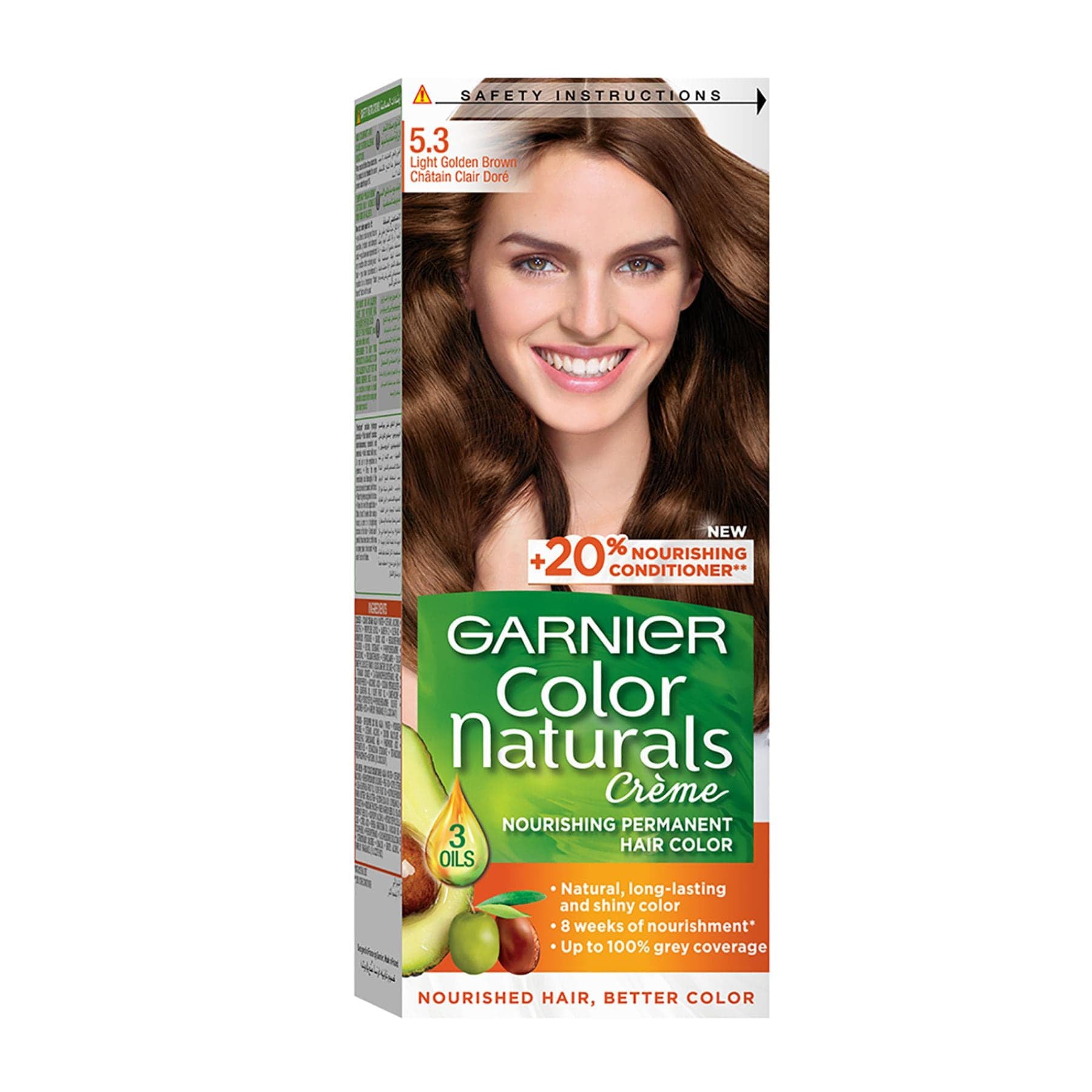 Colour Naturals Permanent Hair Colour 60ml 5.3 Golden Brown