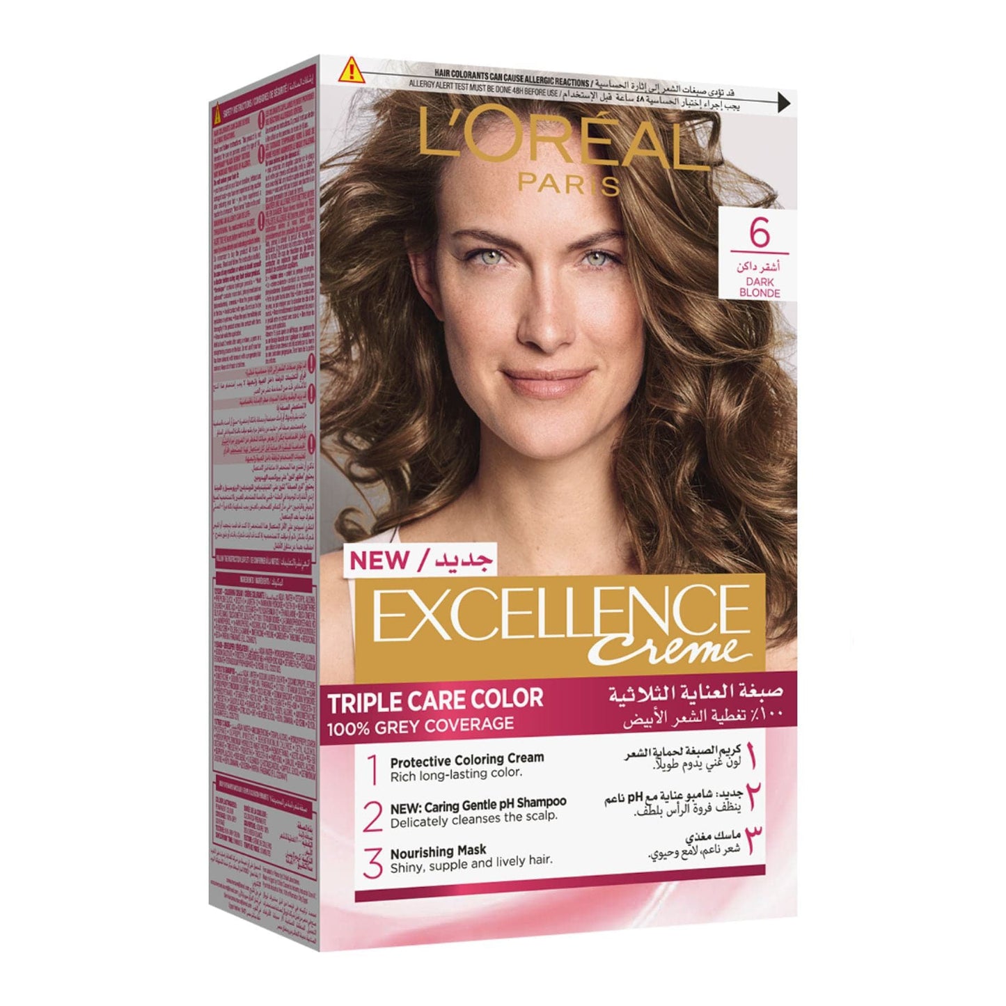 Excellence Creme Permanent Hair Colour 55ml 6.0 Dark Blonde|55ml