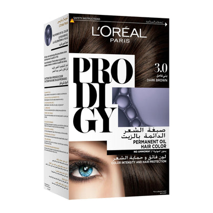 Prodigy No Ammonia Permanent Hair Colour 60ml 3.0 Dark Brown|60ml