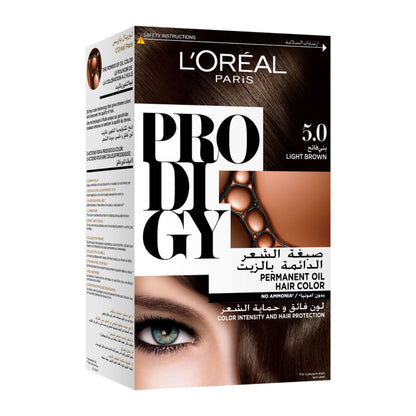 Prodigy No Ammonia Permanent Hair Colour 60ml 5.0 Light Brown|60ml