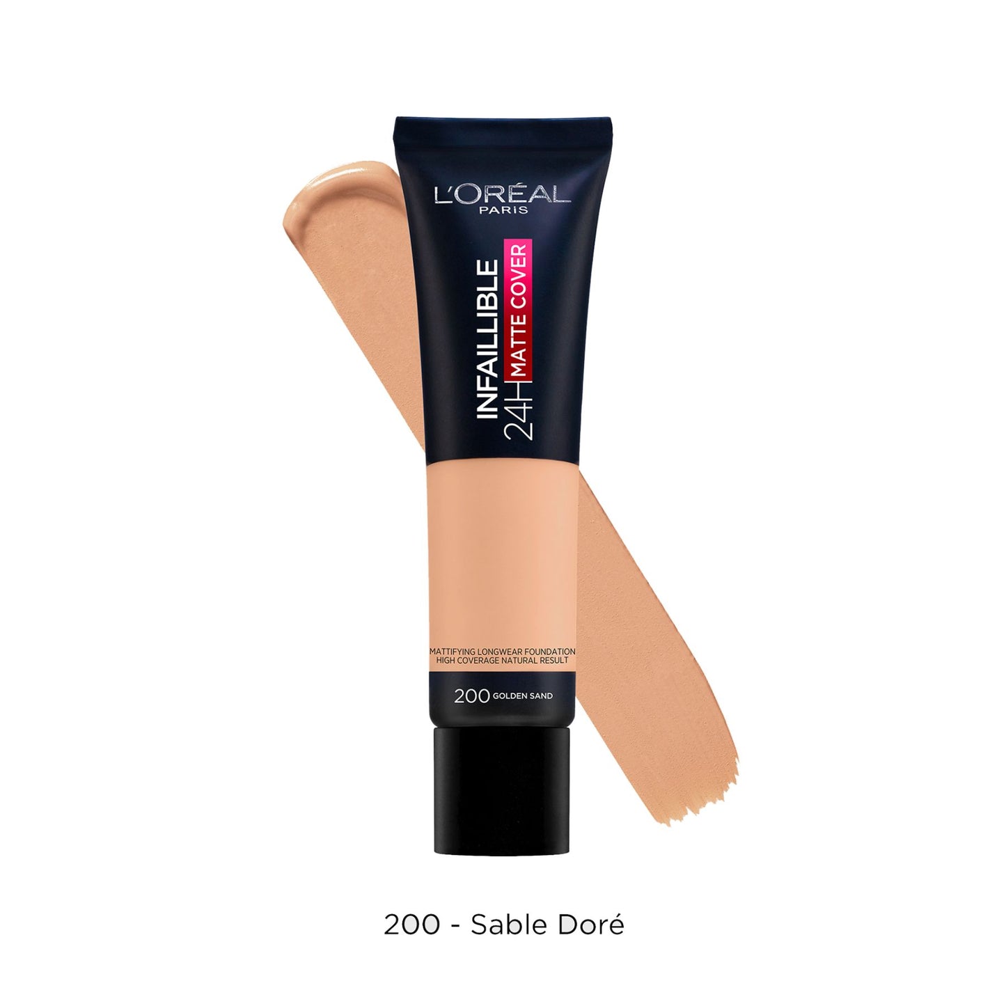 Infallible Matte Cover Foundation Matte Finish 30ml 200 Golden Sand|30ml