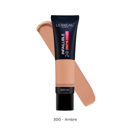 Infallible Matte Cover Foundation Matte Finish 30ml 300 Amber|30ml
