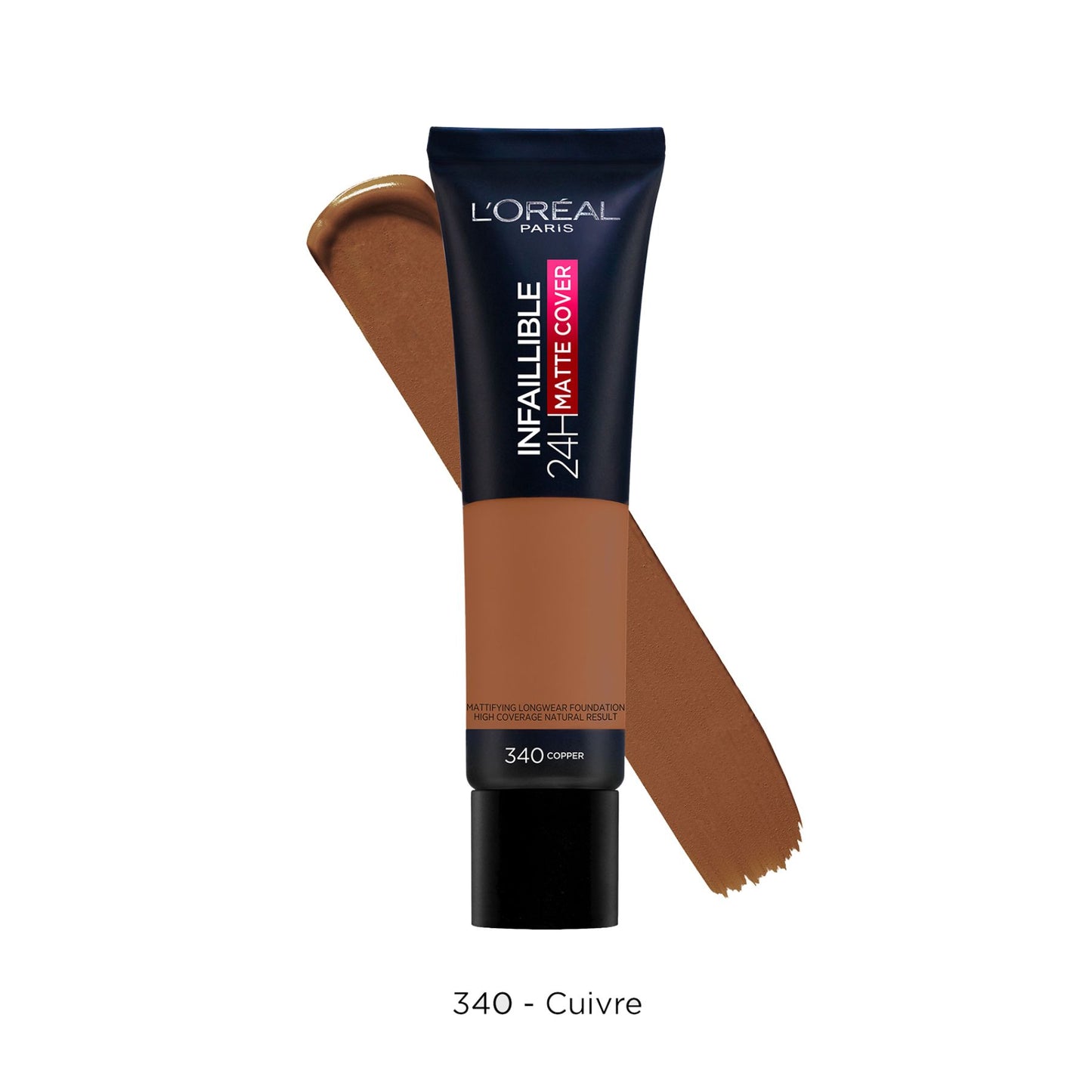 Infallible Matte Cover Foundation Matte Finish 30ml 340 Copper|30ml