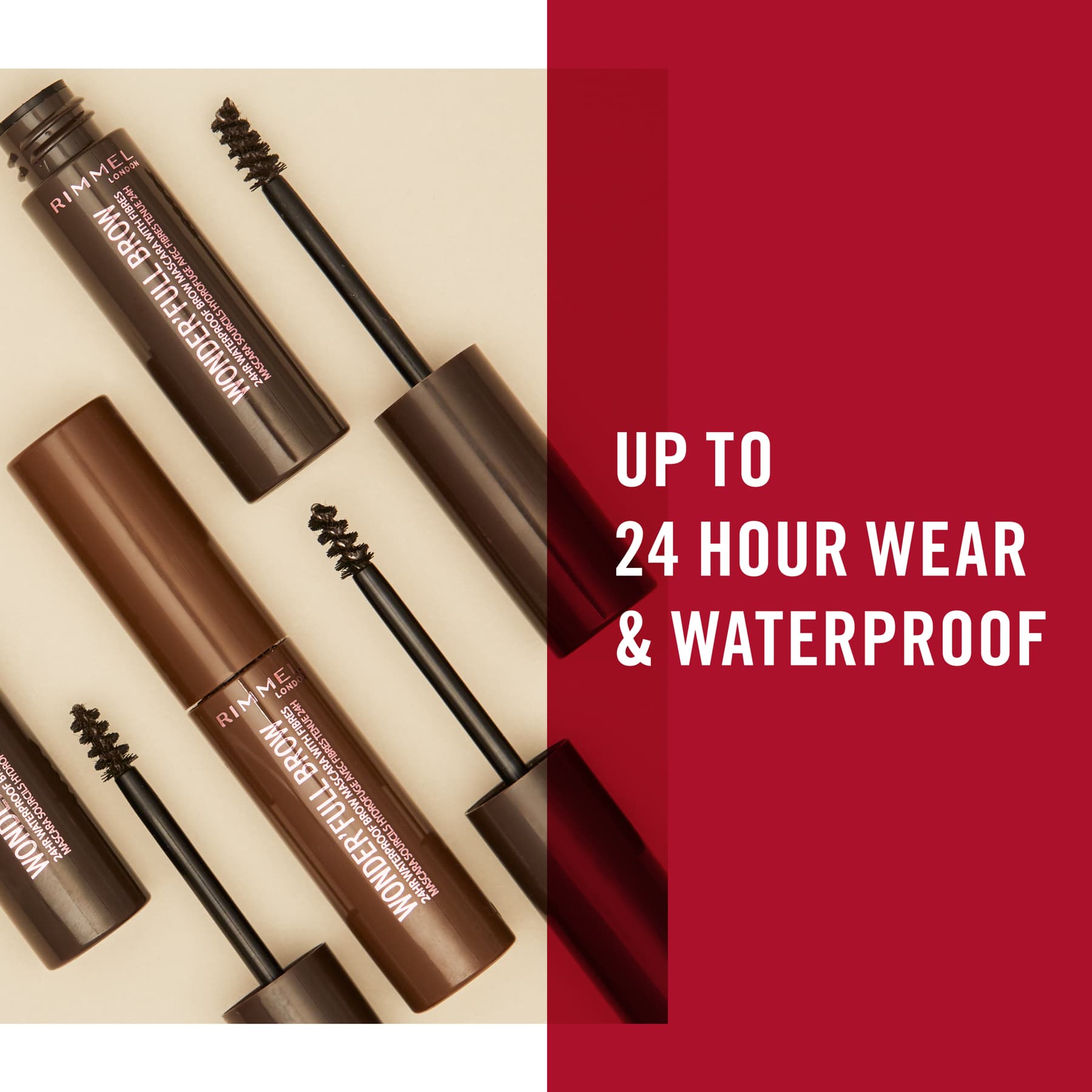 Wonder'Full 24Hr Waterproof Brow Mascara Gel 5ml 002 Medium Brown|5ml