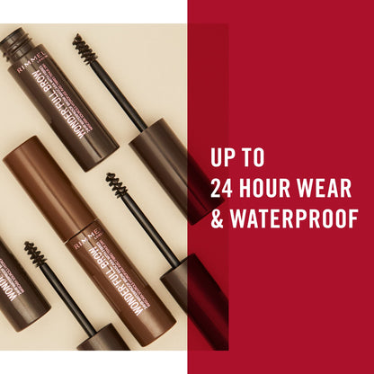 Wonder'Full 24Hr Waterproof Brow Mascara Gel 5ml 002 Medium Brown|5ml