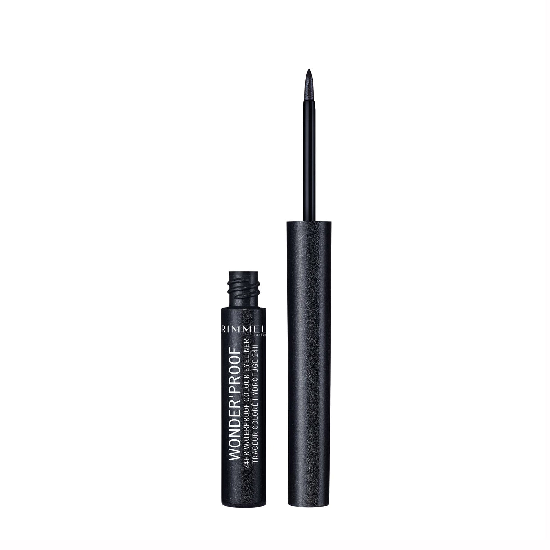 Wonder'Proof 24Hr Waterproof Colour Liquid Eyeliner 1.4ml 006 Sparkly Anthracite|1.4ml